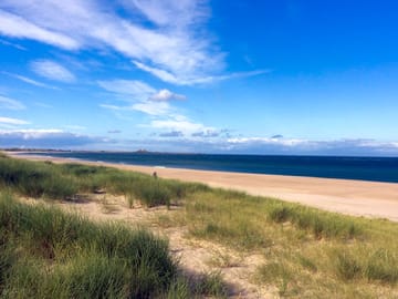 Ross beach looking towards holy island
