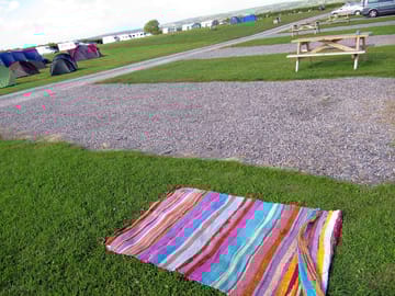 A view of the caravan pitches
