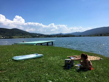 The lake, just a 10min
