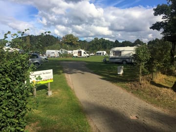 Entrance to the accommodation field