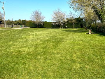 Well-maintained grassy pitches