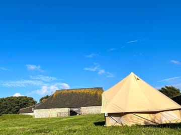 Bell tent from the outside