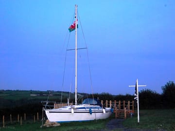At night