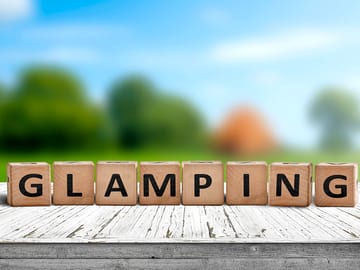 Glamping accommodation