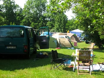 Camping pitches with room for your equipment