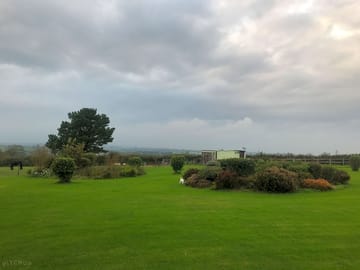 Looking over the tent pitches