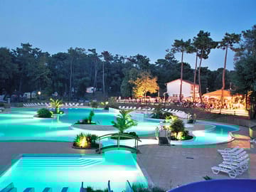 The site at night