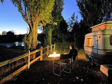 Pitches by the river