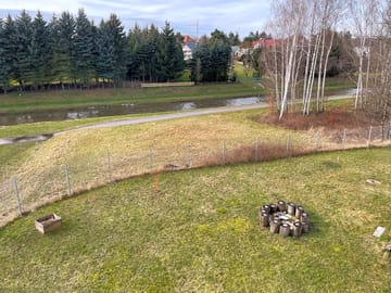 Camping area and communal firepit