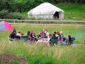 We hold informal activities on site, such as story telling sessions
