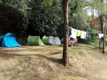 Tents on a pitch