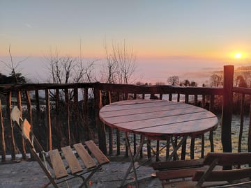 A spectacular winter sunset