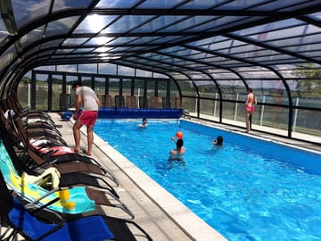 Heated swimming pool