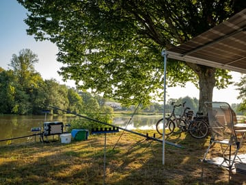 Grass pitch by the loire river