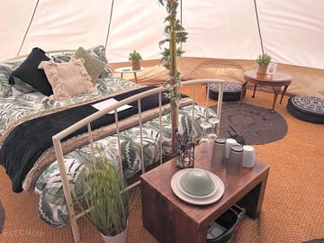 Sage tent interior view