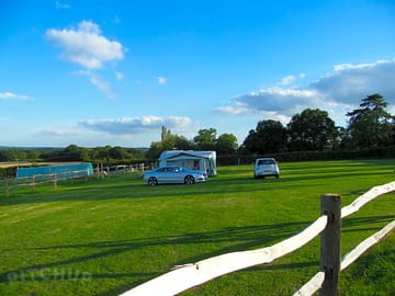 Campsite with far reaching views of High Weald