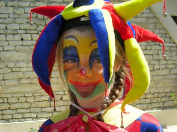 Face painting at the kids' club