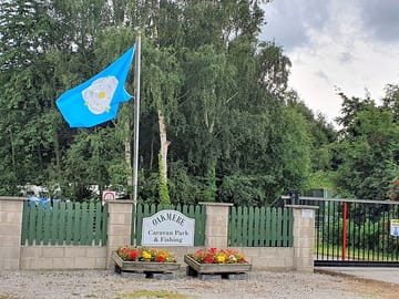 Entrance to the caravan park