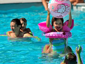 Heated outdoor pool