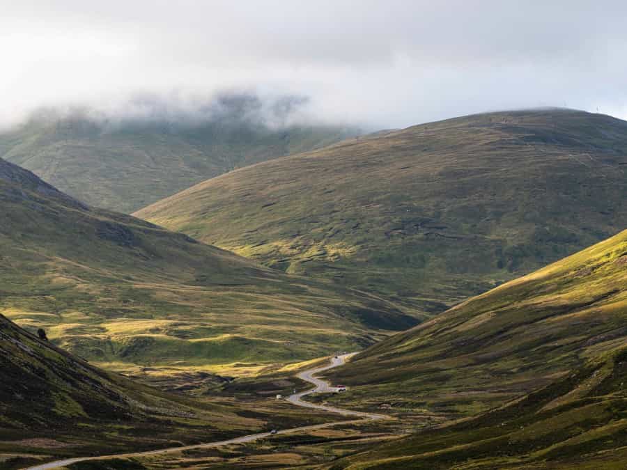 The road from Braemar to Glenshee (Martin Bennie/Unsplash)