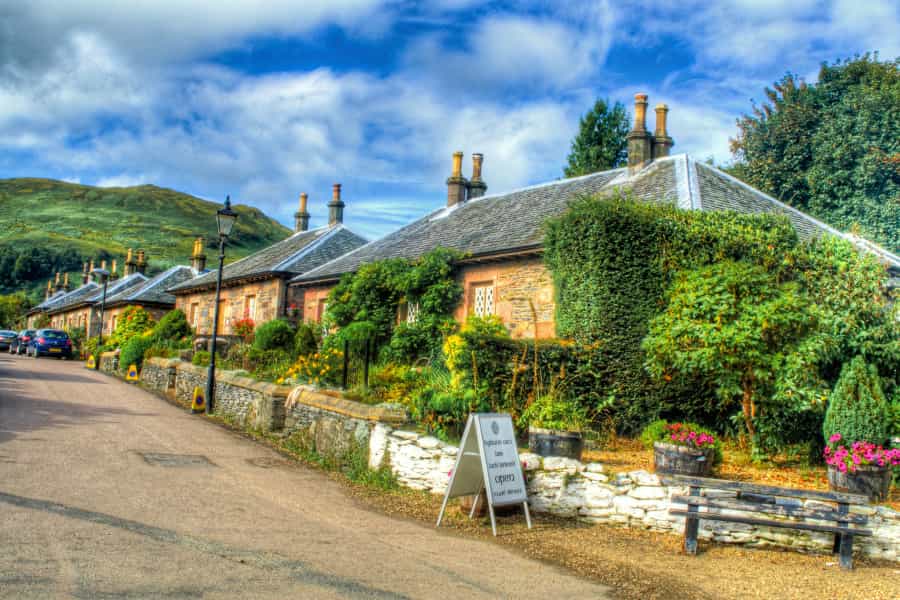 Luss, around halfway along the West Loch Lomond Cycle Path (Tarun Narang/Unsplash)